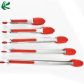 Five Sizes Heat Resistant Silicone Metal Serving Korean BBQ Tongs